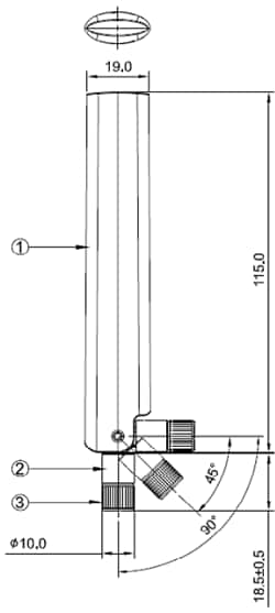 Abracon AEBC1101X 5G Sub-6GHz External Whip Antenna